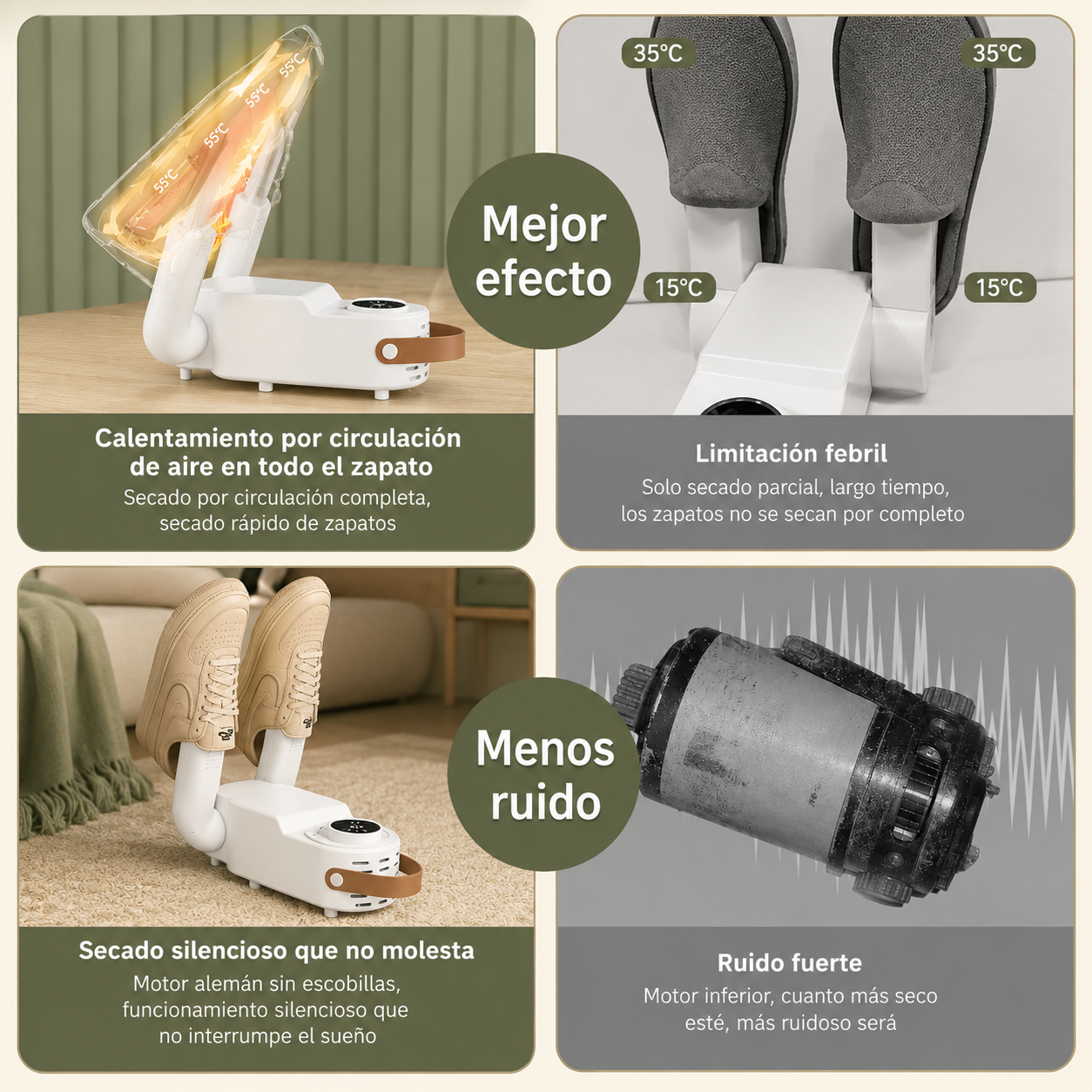 DryBoot 360° – Secador Eléctrico de Zapatos + Crema limpiadora GRATIS