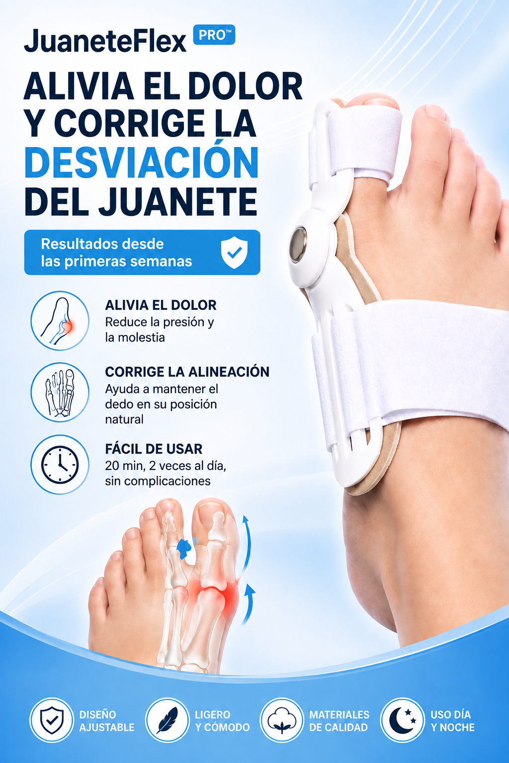 JuaneteFlex Pro™ - Par Corrector De Juanetes