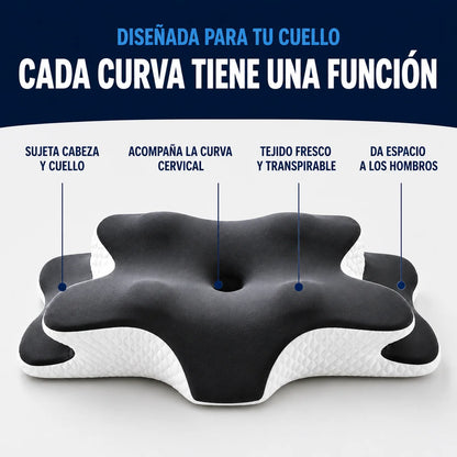 CerviRest™ - Almohada Cervical Ergonómica para Cuello y Hombros