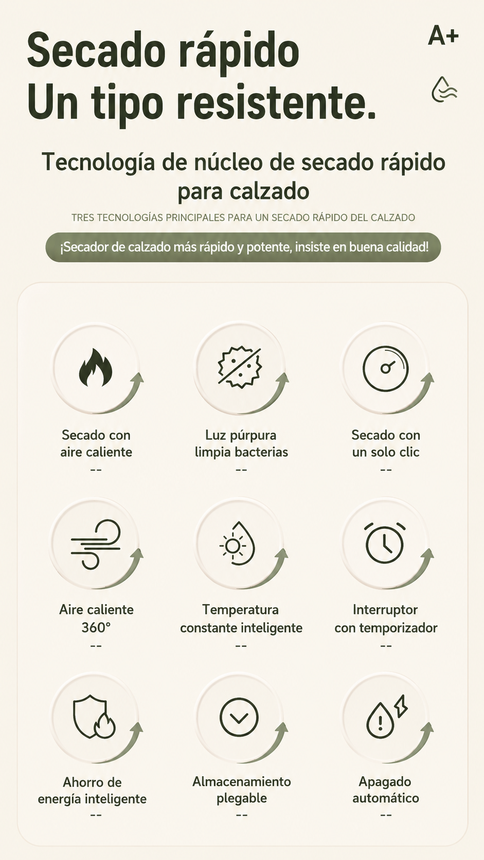 DryBoot 360° – Secador Eléctrico de Zapatos + Crema limpiadora GRATIS