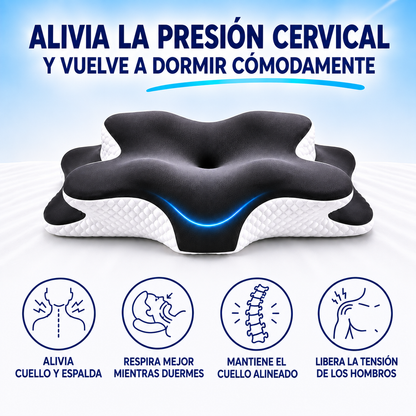 CerviRest™ - Almohada Cervical Ergonómica para Cuello y Hombros