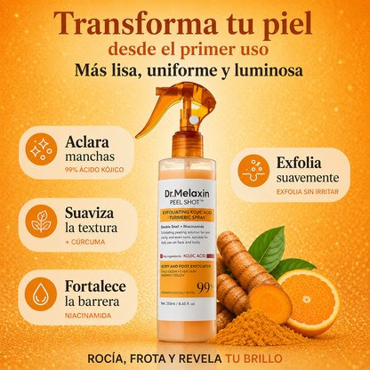 Exfoliante Corporal Revitalizante con Ácido Kójico y Cúrcuma