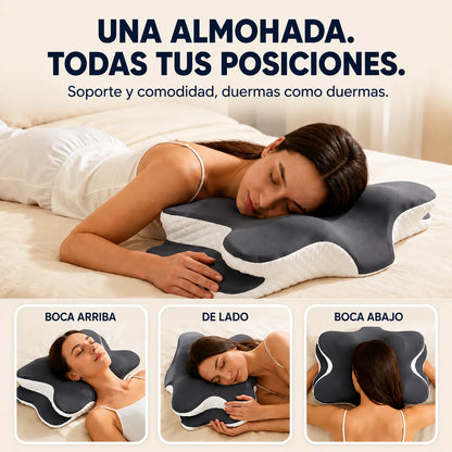 CerviRest™ - Almohada Cervical Ergonómica para Cuello y Hombros