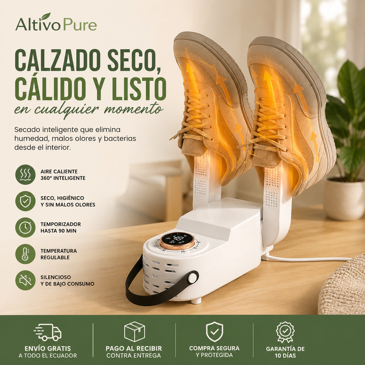 DryBoot 360° – Secador Eléctrico de Zapatos + Crema limpiadora GRATIS